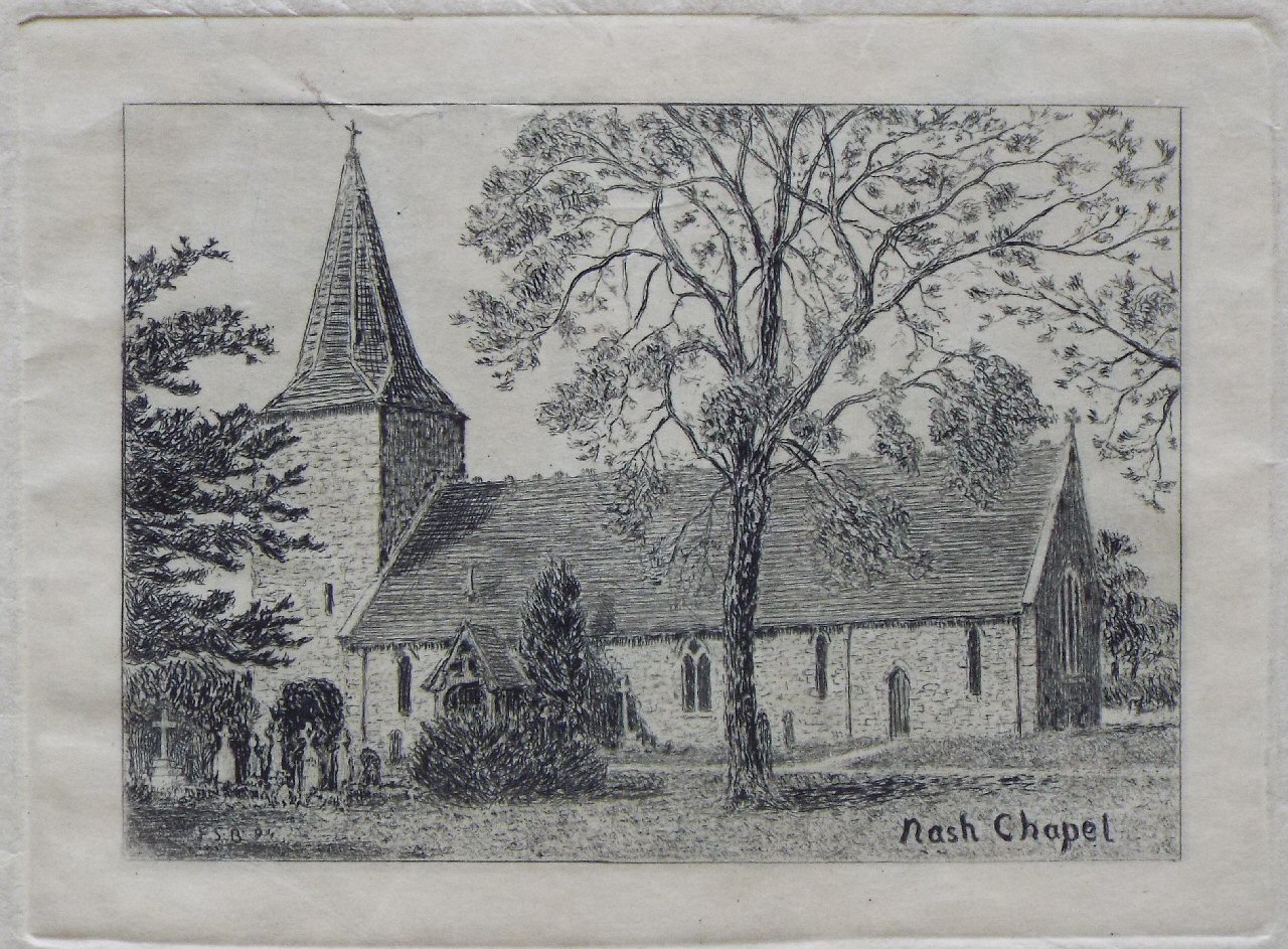 Etching - Nash Chapel - Bayley